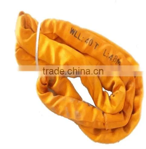 Double Ply Polyester 10 Ton 7:1 Safety Polyester Round Sling photo-4