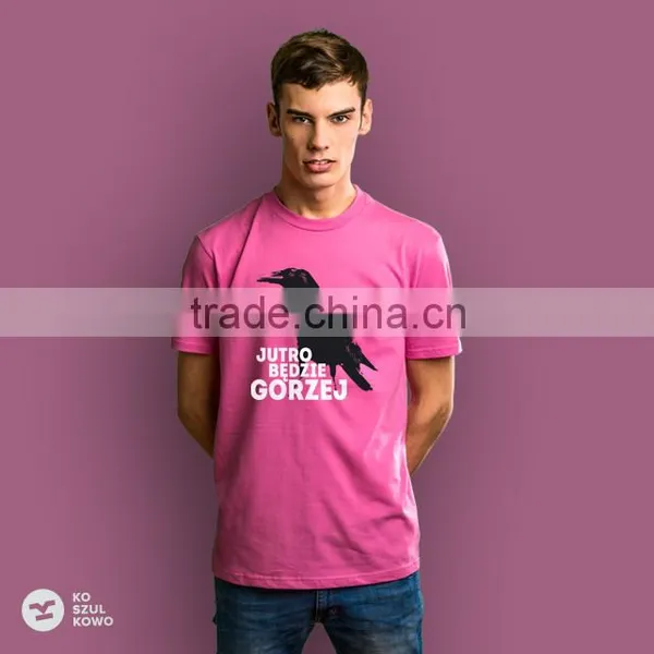2016 Men T-shirt Male Design Tee Printed Logo Slogan Screenprint Transfer DTG OEM Service