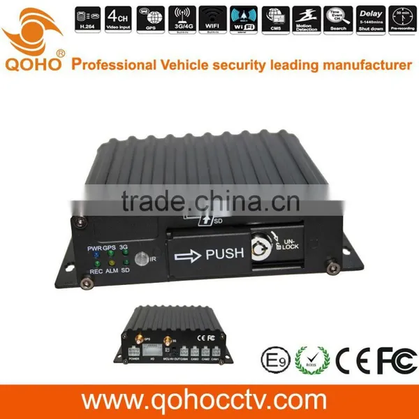 Security Vehicle 4G SD Mobile DVR Economical H.264 Mobile DVR For Bus photo-4