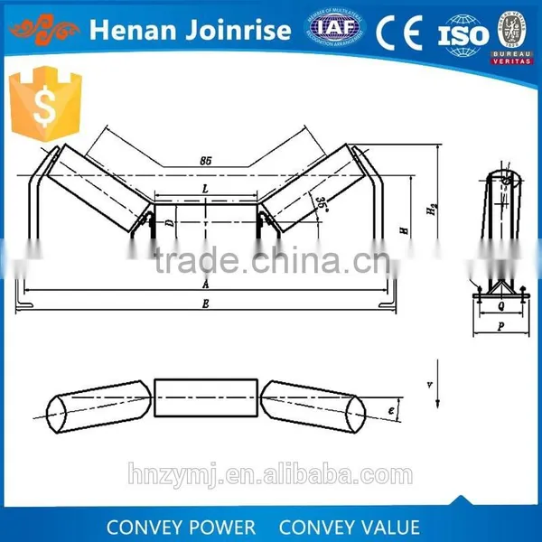 Heavy Duty Belt Conveyor Carrying Idler in Australia photo-4