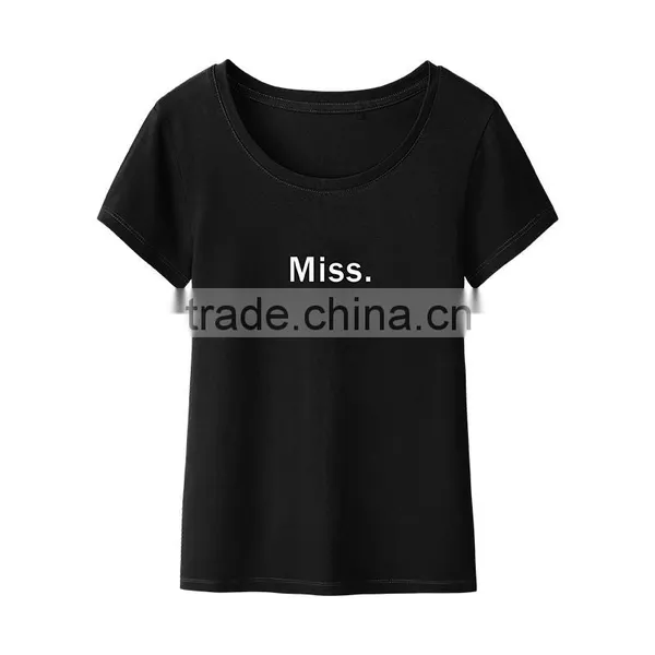 Fashion Short Sleeve O-neck Collar Full-size Fancy Printing Bamboo Fiber Women T-shirt photo-5