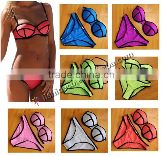 Bandage Halter Beachwear Brazilian Bikini photo-2