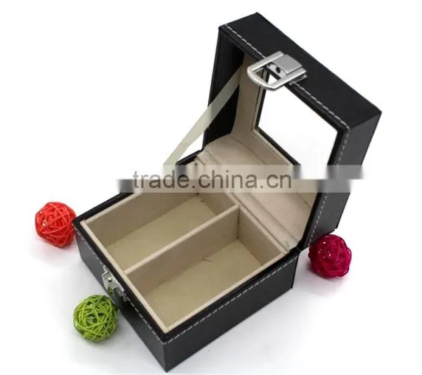 Double Watch Show Box Luxury Wristwatch Display Case Made in China photo-5