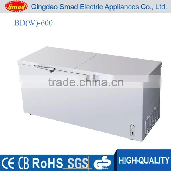 R134a Portable Single Solid Door Top Open Deep Chest Freezer With Lock & Key photo-3