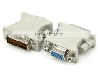 DVI-I 24+5 male to VGA Female adapter