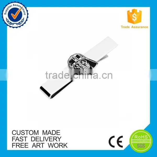 High Quality Custom Silver Men's Metal Tie Bar photo-4