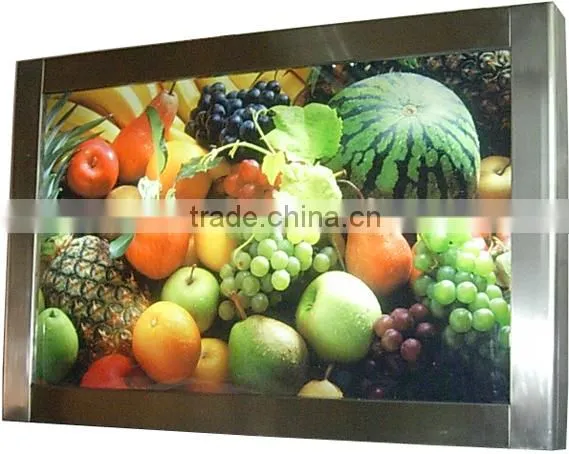 Stainless Steel Scrolling Light Box