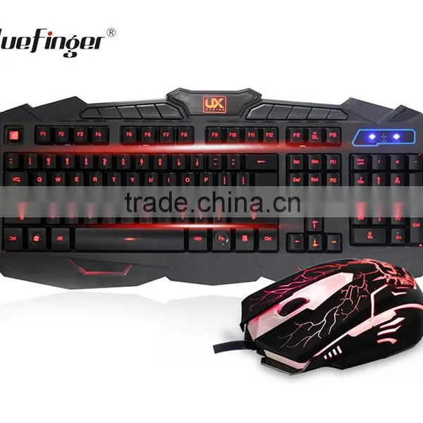 2400DPI Adjustable USB Backlit Keyboard and Mouse for Computer photo-2