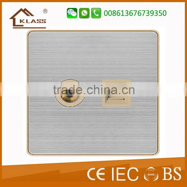 Brushed Stainless Steel Electric Door Bell Switch Home GOLDEN With CE Certificate photo-6
