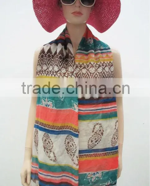 Polyester Printed Scarf,Fashion Ladies Scarf,New Style Scarf