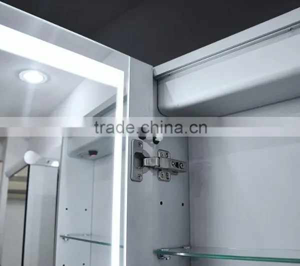 LED Mirror Cabinet With Sensor, Demister and Shaver for Modern Bathroom photo-3