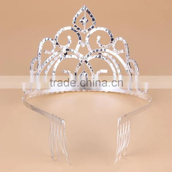 2015 New Bulk Princess Rhinestone Crystal Jewelry Beauty Pageant Crowns & Tiaras photo-3