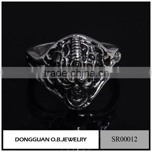 316L Skull Ring Stainless Steel Ring, Men's Rings Jewelry/Skull Fashion Ring With Price photo-2