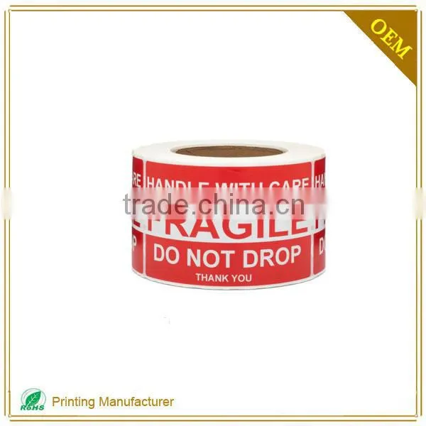 Anti-Fake Free Safety Stickers Label Fragile To Print Warning Sticker photo-6