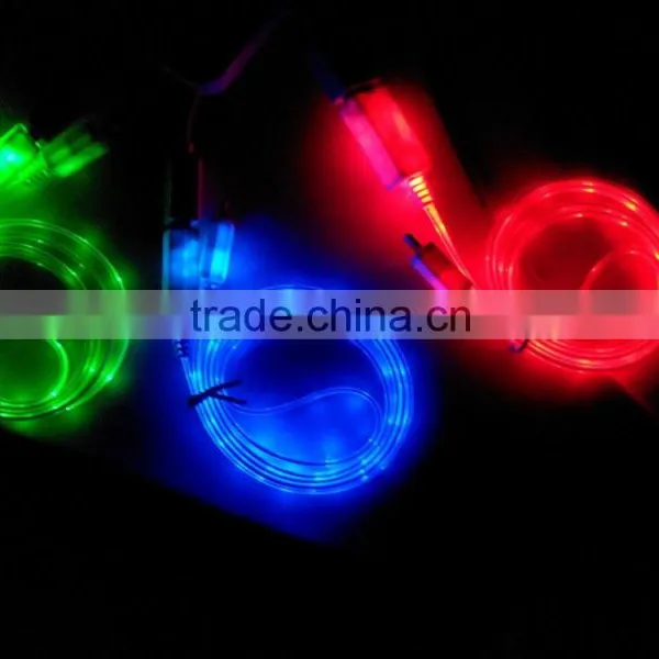 New LED Light Micro USB Charger Data Sync Cable Cord for Samsung Led USB Cable photo-3
