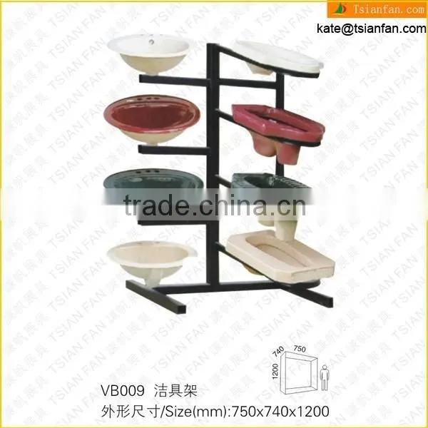 VB009--- Sanitary Ceramic Basin Bathroom Rack