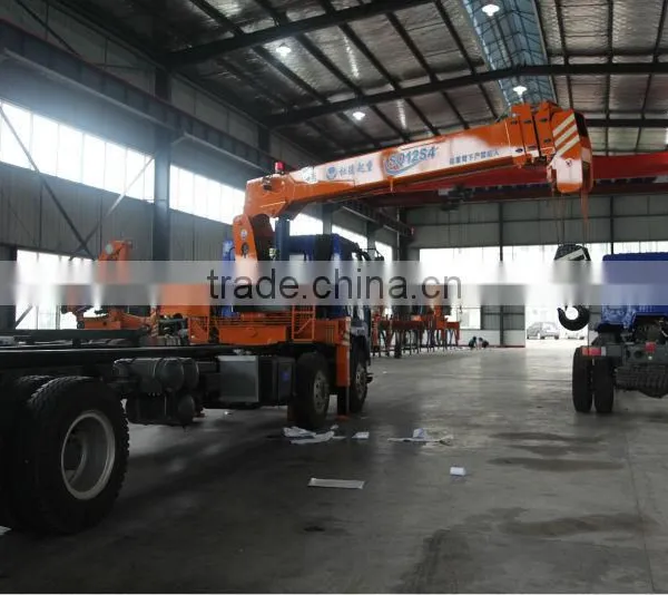12ton Crane With Straight Arms, SQ12S4, Hydraulic Crane on Truck. photo-3