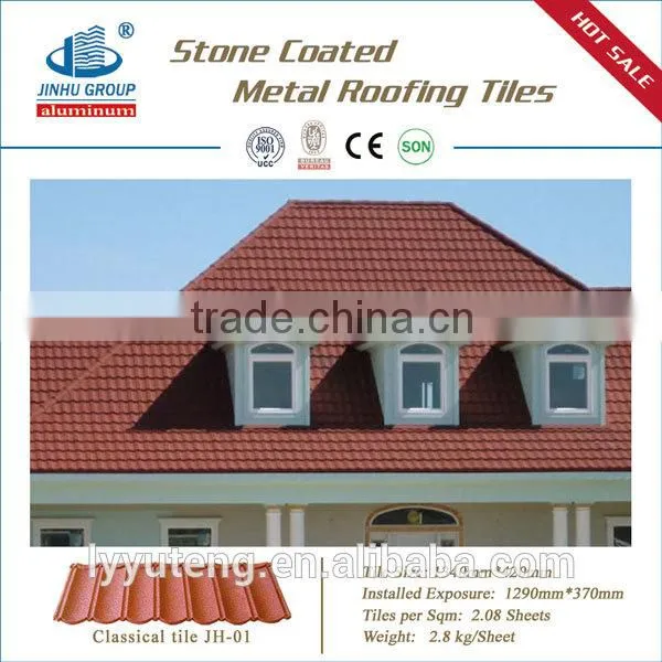 Beautiful Stone Coated Metal Roof Tile-light Weight Roofing Materials for Oversea Market photo-5