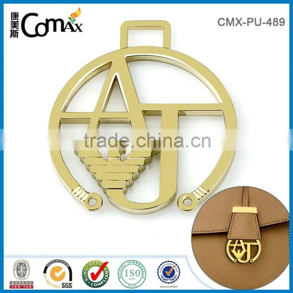 Hollowed Metal Brand Designer Handbags Logo Design With Hanging Hole photo-3