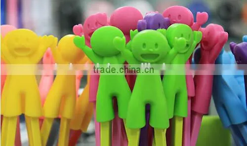 2016 Cute Silicone Bulk Plastic Chopsticks For Chilren Training Chopsticks photo-3