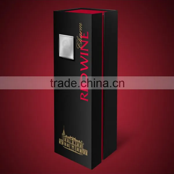 Chinese Factories Wholesale Custom Red Wine Champagne Boxes, Gray Beautiful Gift Box photo-3