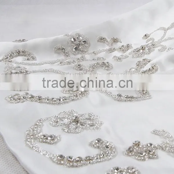 RSW907 Detachable Illustion Neckline Sexy Strapless See-Through Embroidery Designs For Mermaid Wedding Dress photo-4