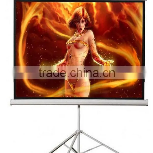 60-120 Inches Protable Matte White Movie Theater Tripod Projection Screen, Foldable Projector Screen photo-3