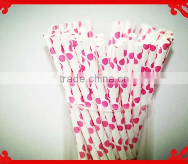 Party Supplies Food Grade Print Straw Pack in PVC Tube Paper Drinking Straws for Wedding Party photo-6