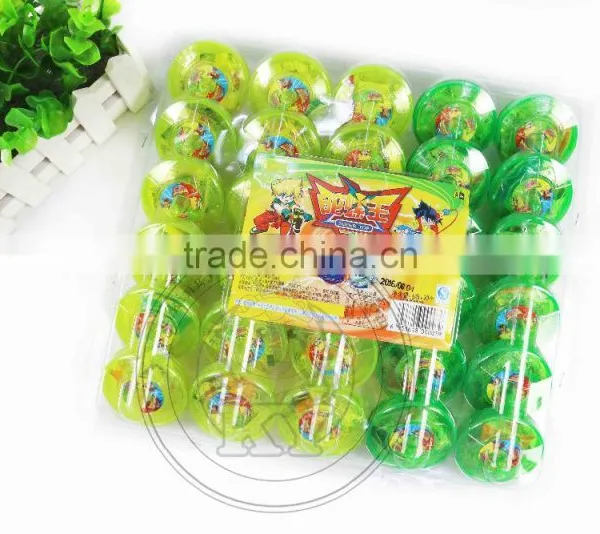Rotating Peg Top Candy Toy With Sticker photo-2