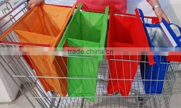High Quality Reusable Insulated Eco-friendly Supermarket Cart Bag photo-2