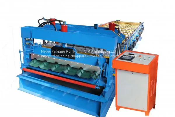 Steel Glazed Roof Tile Roll Forming Machine photo-4