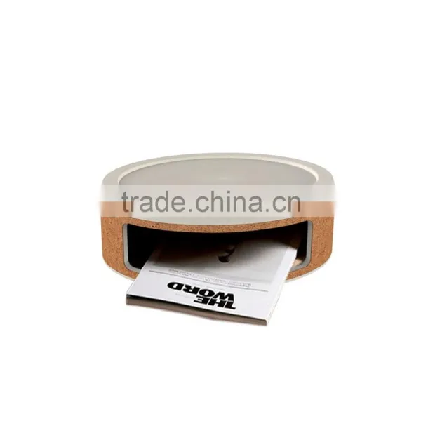 Round Wood Trim Side Opening Concrete Storage Container photo-4