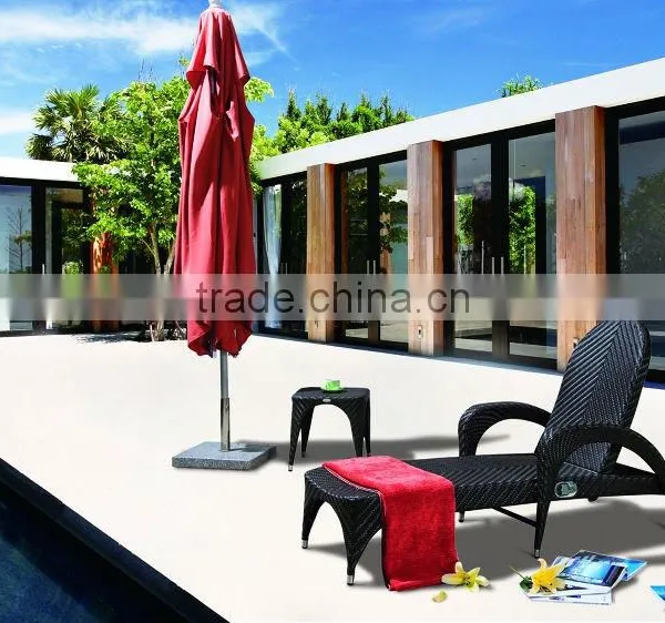 GOOD QUALITY PEOPLE LOUNGER FURNITURE SUNLOUNGES UV Resistant Garden Furniture Rattan Sun Lounger photo-6