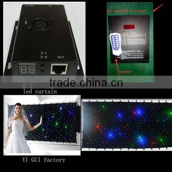 20cm Led Video Black Fireproof Cloth Curtain photo-4