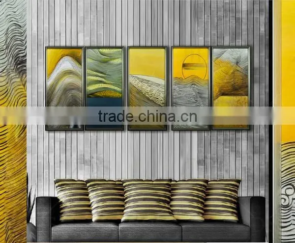 Framed Handmade Wall Art Painting Modern Canvas Landscape for Home Decoration photo-3