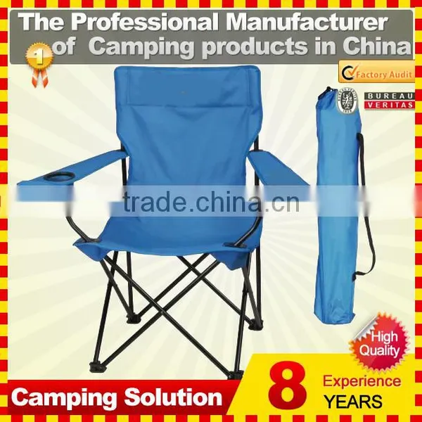 Lightweight fishing chair with cup holder