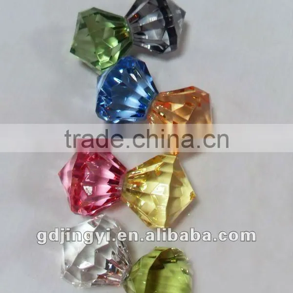 Clear Acrylic Diamond Shape Crystal Bead Accessories Hanging Wedding Decorations photo-4