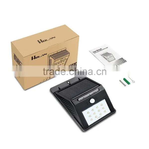 12LED Outdoor Wireless Solar Energy Powered Motion Sensor Solar Security Led Light for Patio,yard, photo-3