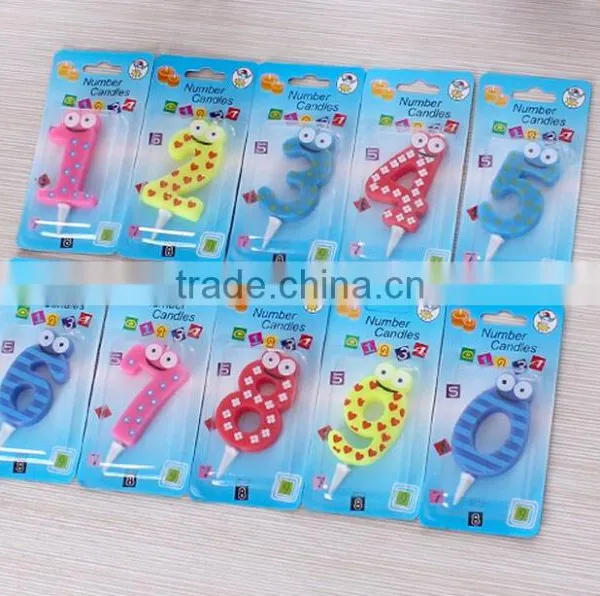 Frog Cartoon Memorial Arabic Numerals Happy Birthday Candle photo-2