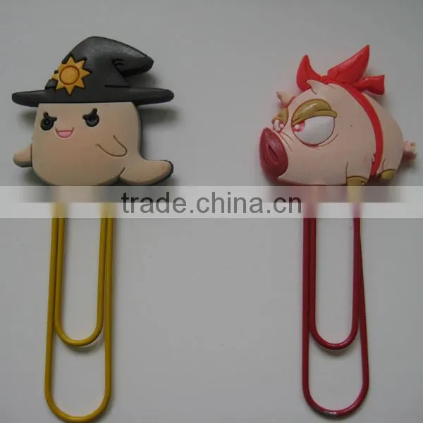Customized PVC 3d Cartoon Paper Clip photo-2