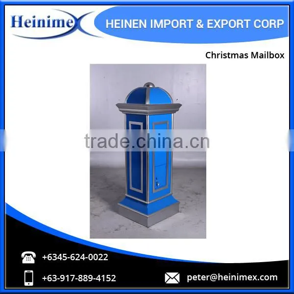 Premium Quality Blue and Silver Christmas Mailbox photo-2