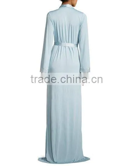 Mature Women Sexy Nightgown Blooms Lace-Trim Wholesale Clothing Manufacture Custom Nightgown photo-4