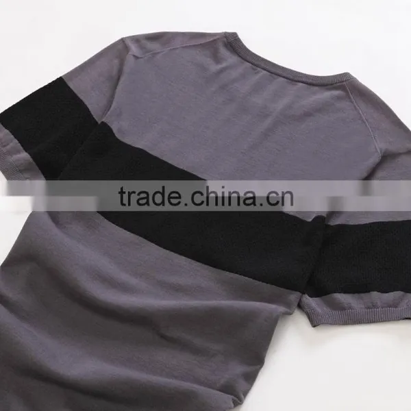 Custom Brand Color Combination Slim Cotton Plain t Shirt photo-6