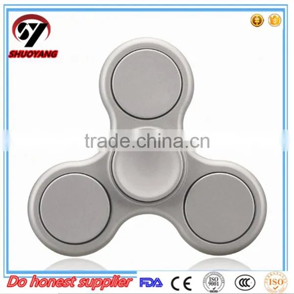 Wholesale OEM Finger Toy Anti Stress Tri Hand Fidget Popular Edc Spinner Toys/ Light Hand Spinner Toys/ Rose Golden Spinner Toy photo-4