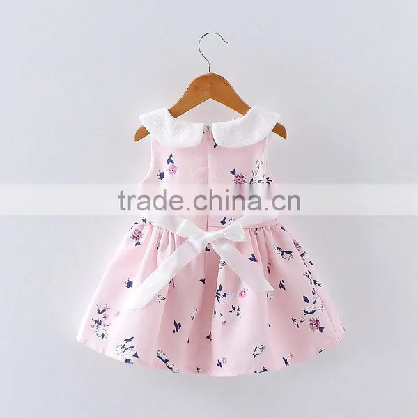 New Design Hot Sale Summer 2017 Baby Clothes Wholesale Printing Cotton Clothing Boutique Custom Kids Baby Birthday Girl Dress photo-2