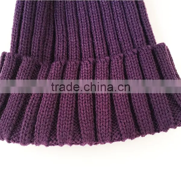 Myfur Wool Knitted Beanie Hats With Raccoon Fur Balls for Women photo-4