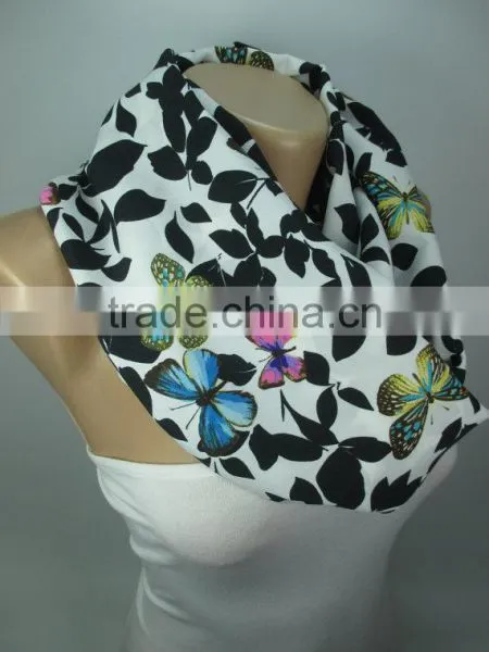 BUTTERFLY Print Scarf Shawl Animal Scarf Infinity Scarf Women Fashion Accessories Christmas Gift Ideas For Her photo-4