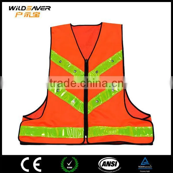 Led Reflective Work Safety Vest Disposable Safety Vest/Police Safety Vests photo-2