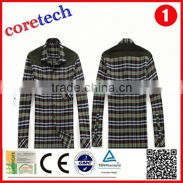 Newest Popular Yellow and Black Plaid Shirt Factory photo-3