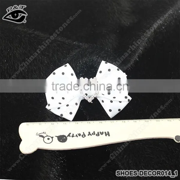 Bowknot Design Ornaments for Ladies Shoes Fabric Bow Accessories for Women Shoes photo-2